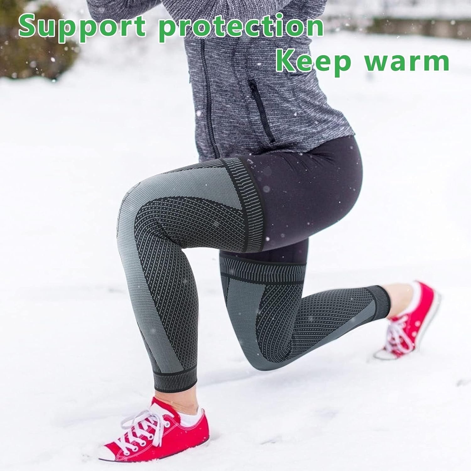 Genouillères Sport Hommes & Femmes Attelle Genou, Respirantes Antidérapantes Élastique Compression Genouilleres Médicales Pour Mouvement, La Course, Déchirure Du Ménisque, Arthrite